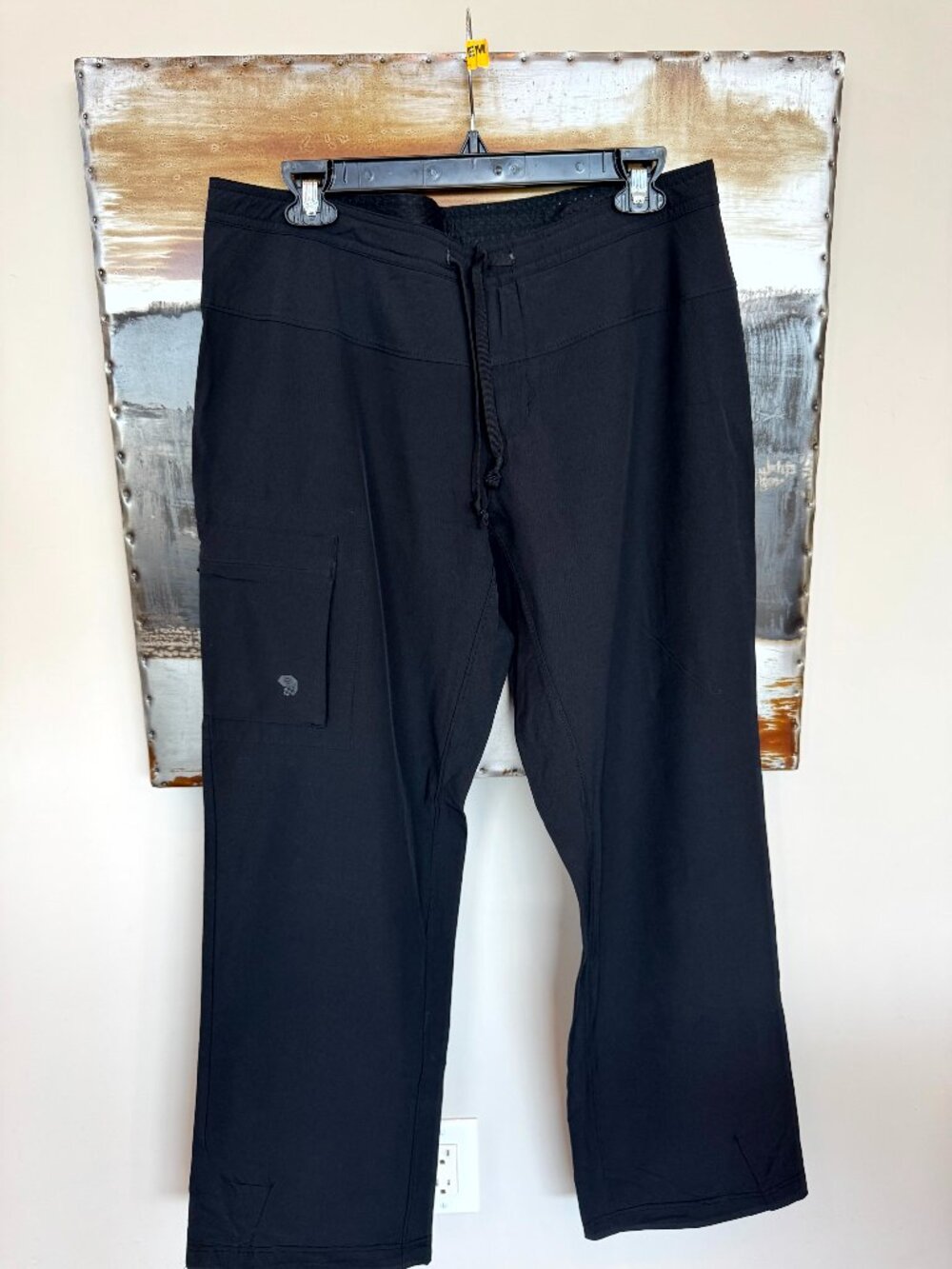 Mountain Hardwear Yuma Pants Women's Size 12 Black Hiking Lightweight Drawstring